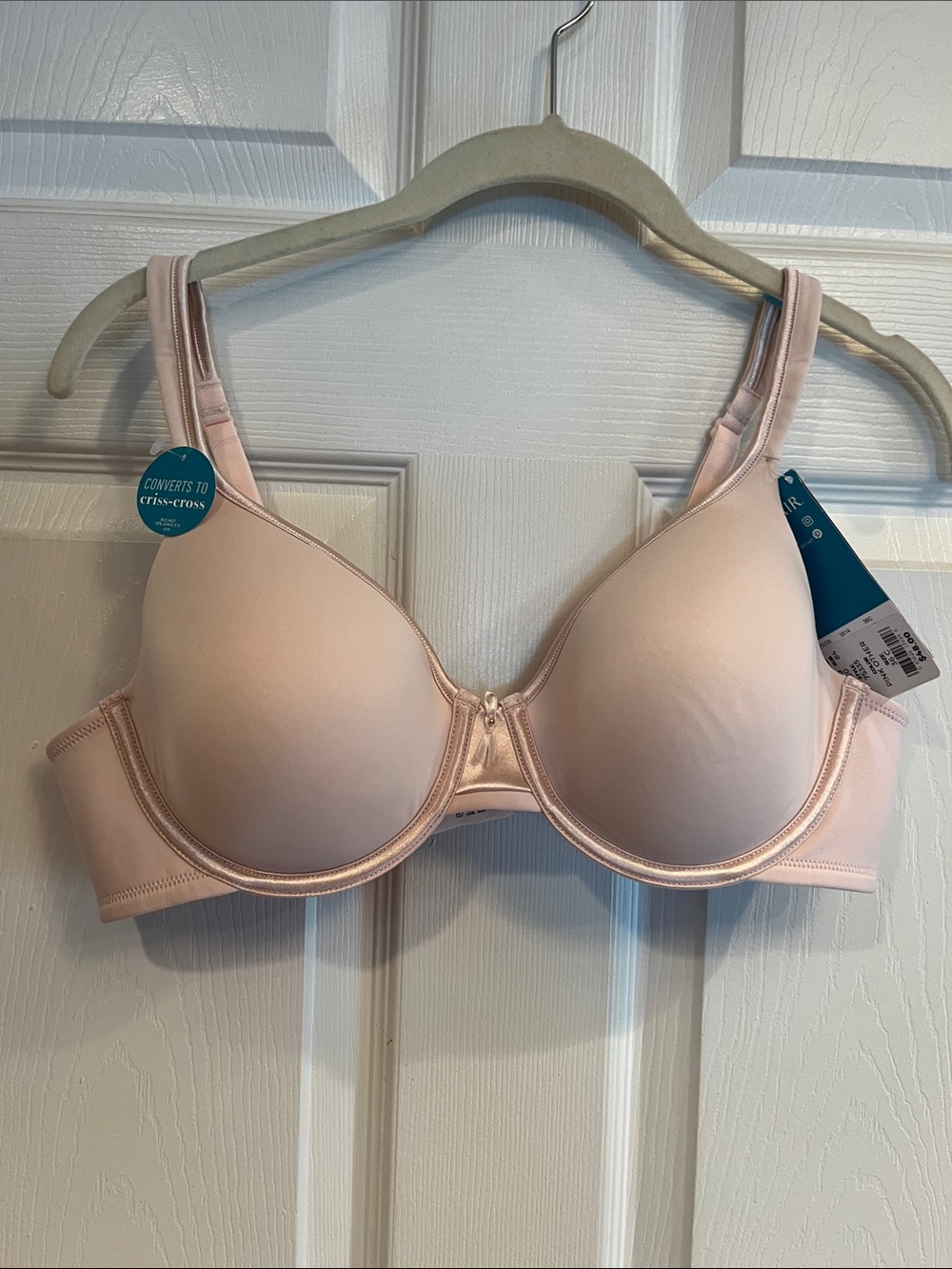 Vanity Fair Light Pink Convertible Underwire T-Shirt Bra